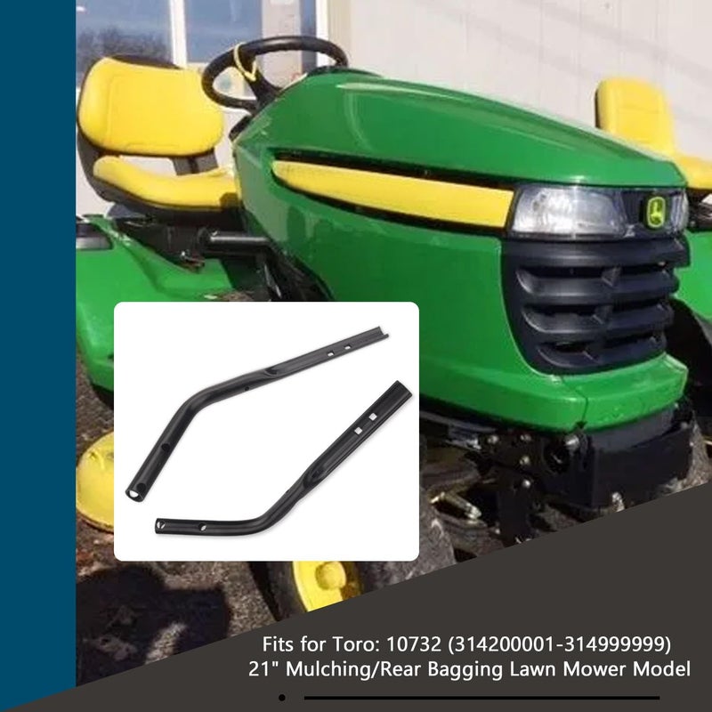 BERPSE 136-5924-05 Right Hand Lower Handle & 136-5923-05 Left Hand Lower Handle Compatible with Toro 21" Mulching/Rear Bagging Lawn Mower, Replaces 127-0657-05 127-0658-05 - Image 5